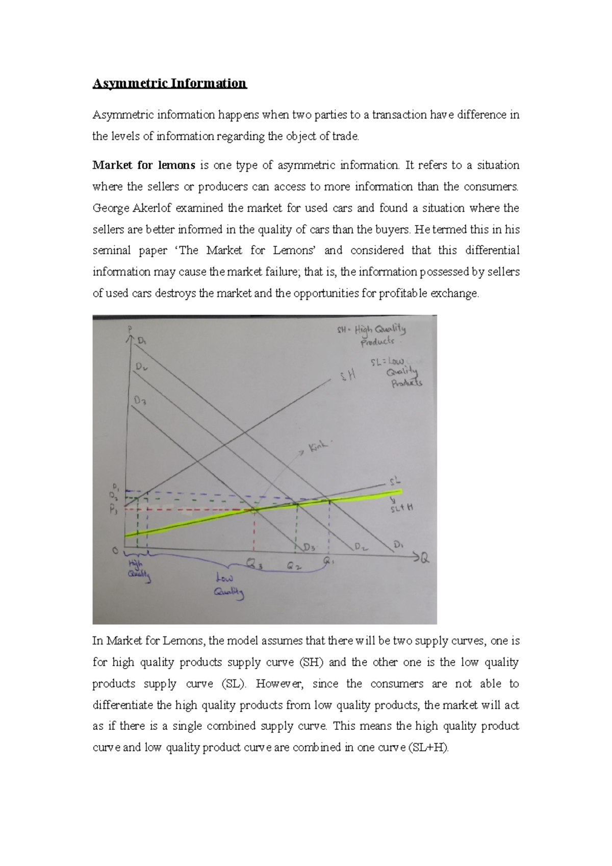 Chapter 8 - Asymmetric Information - Asymmetric Information Asymmetric ...