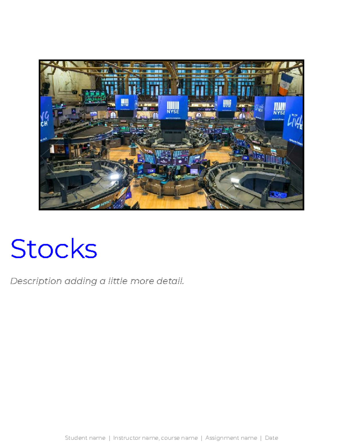 Stock Report: Project 5 on Birthday Stocks & Performance Analysis - Studocu