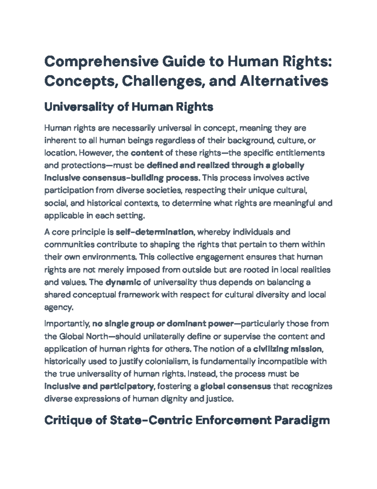 Comprehensive Guide to Human Rights: Challenges & Alternatives Analysis ...