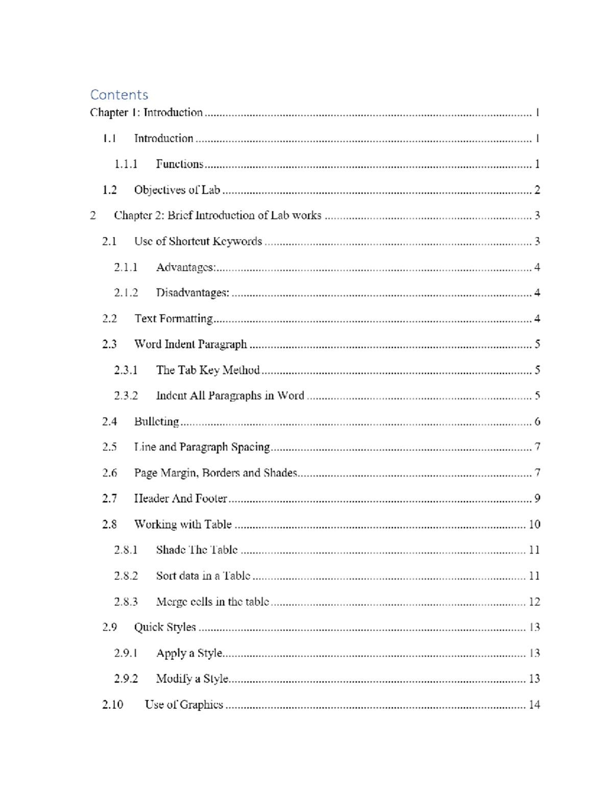 MS Word Lab Report: Key Functions & Formatting Techniques - Studocu