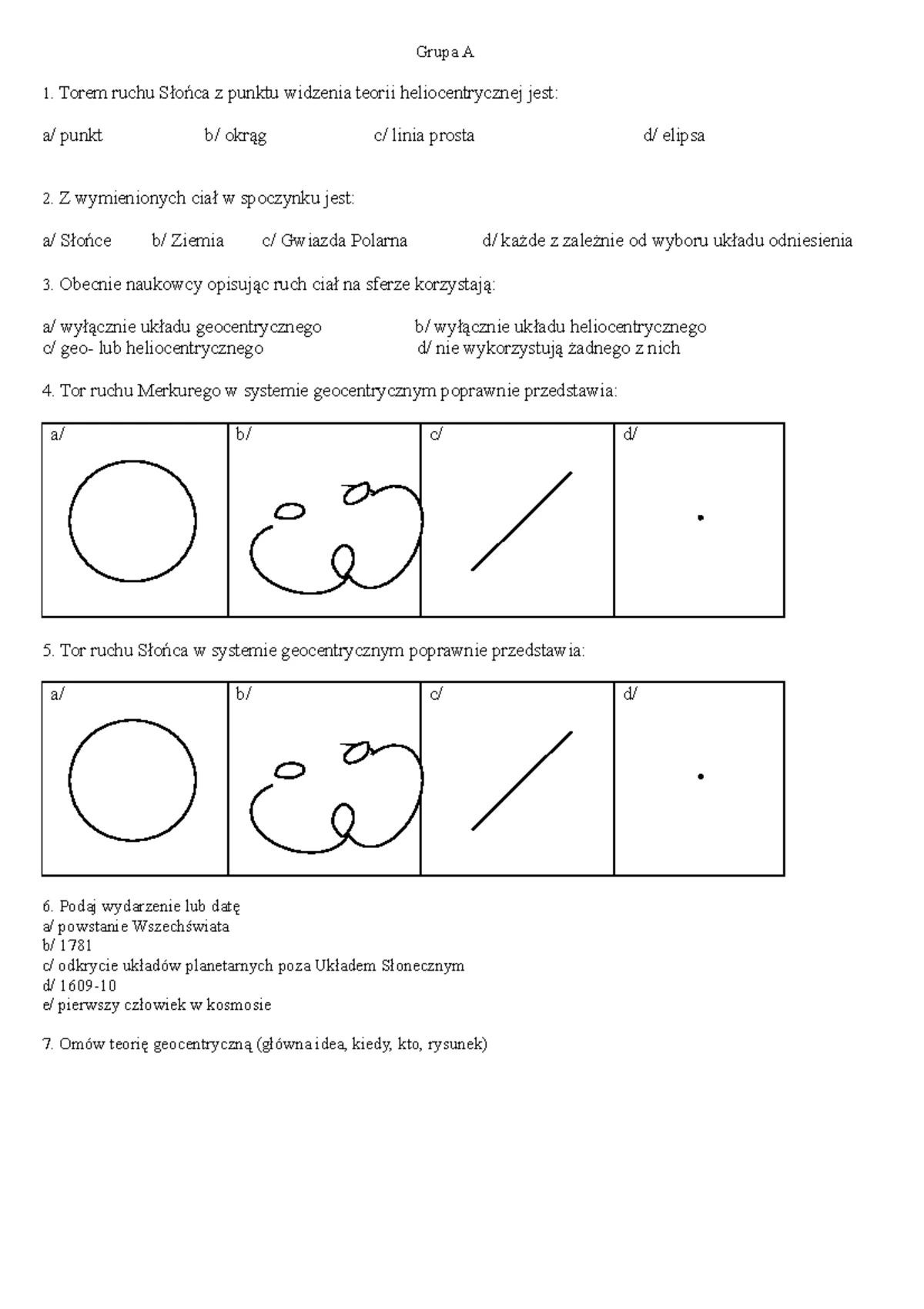 Test Z Działu Magnetyzm Grupa A Odpowiedzi