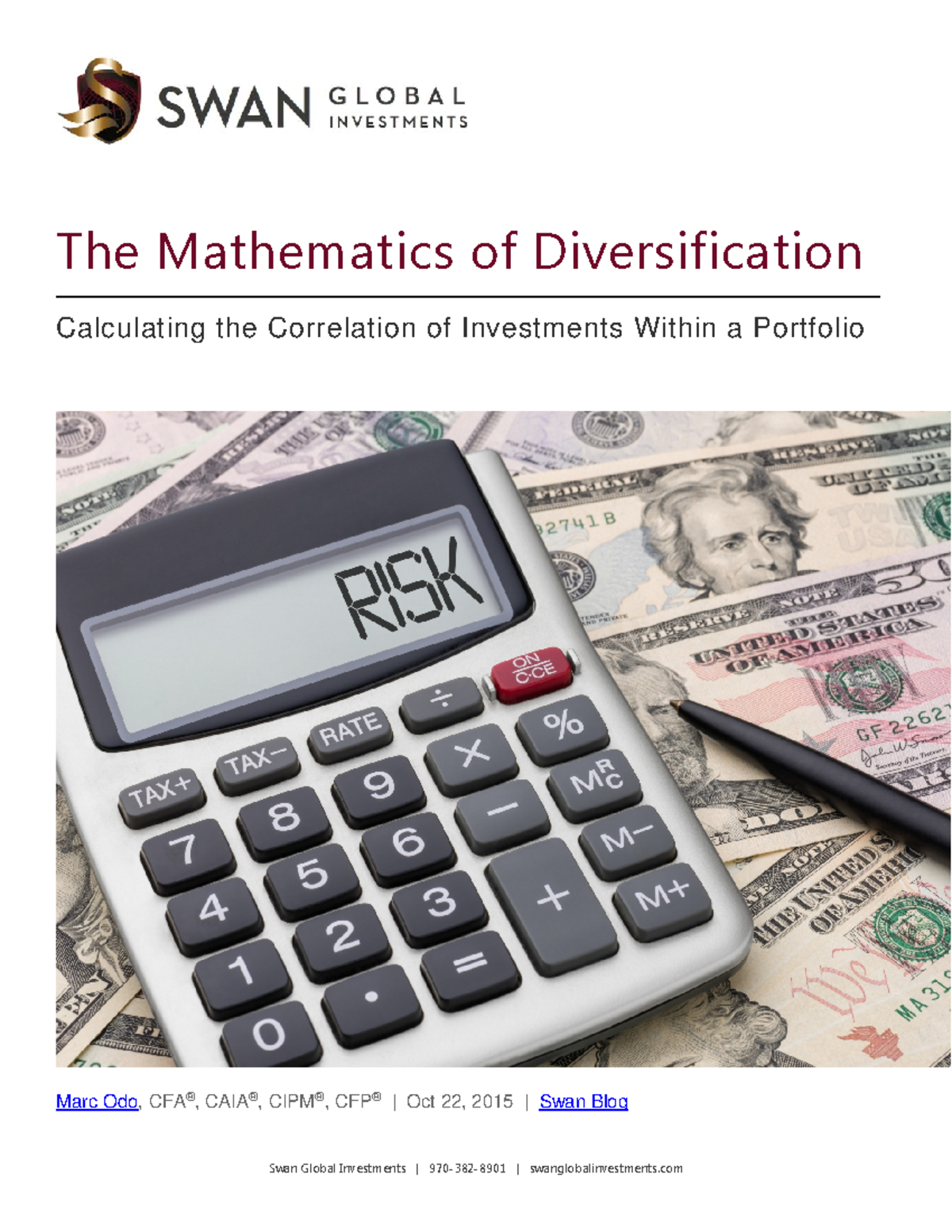 Swan Insights -The Mathematics of Diversification - The Mathematics of ...