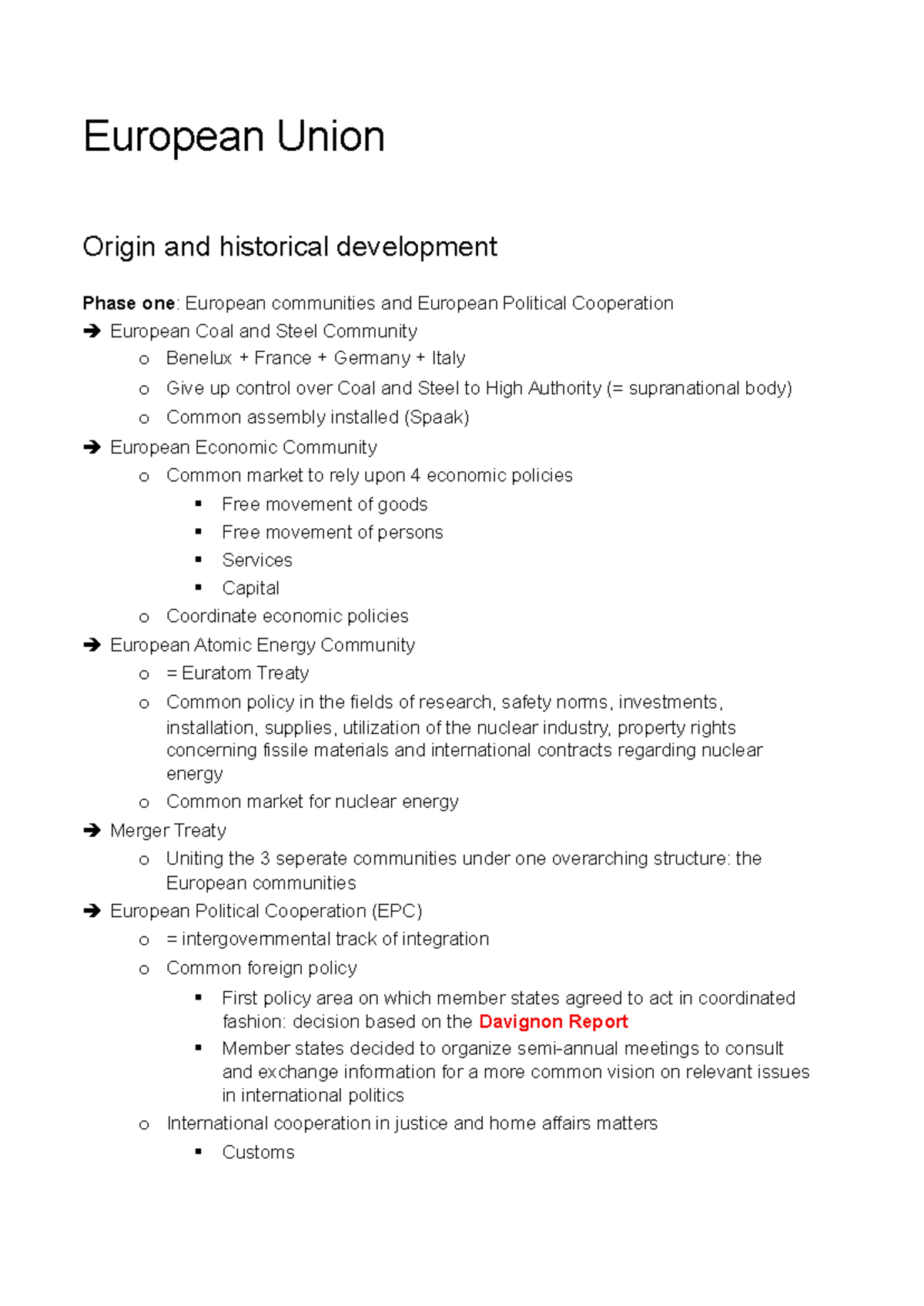 EU - Historical Development of European Communities and Cooperation ...