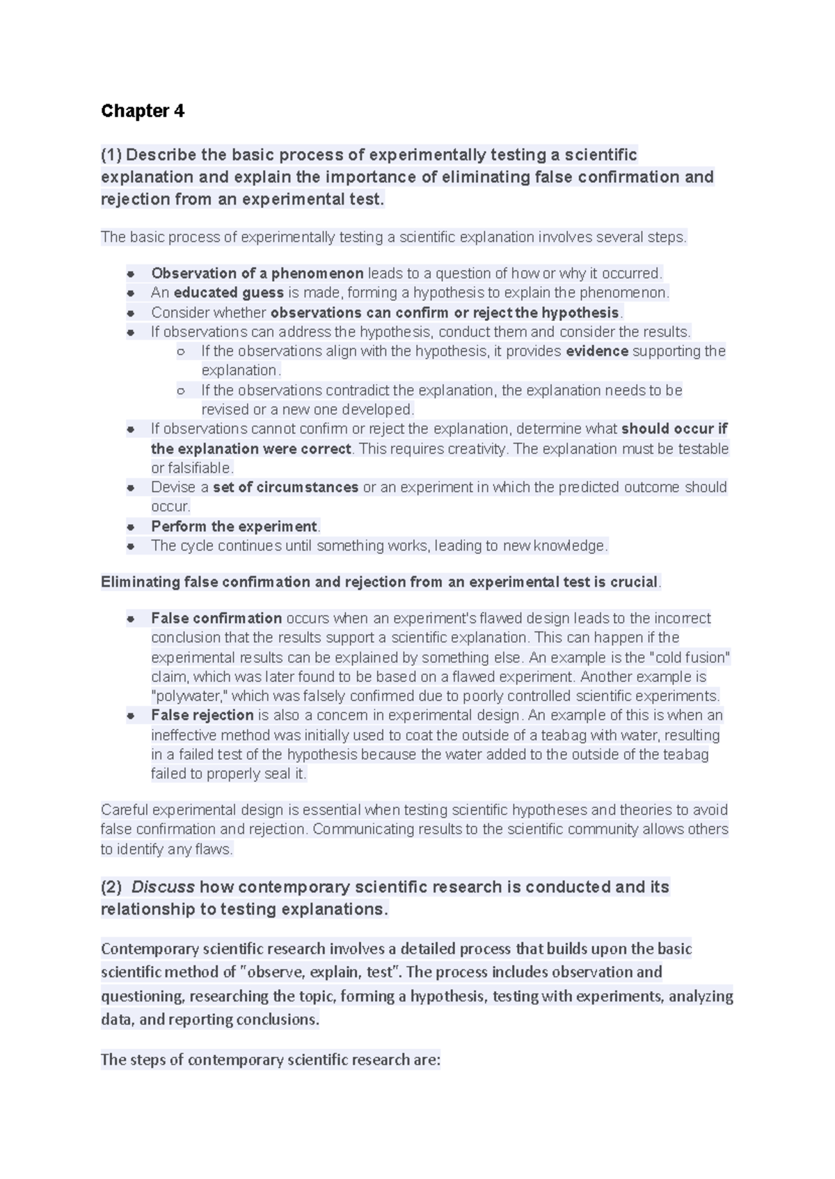 HSI midterm notes - Chapter 4 (1) Describe the basic process of ...