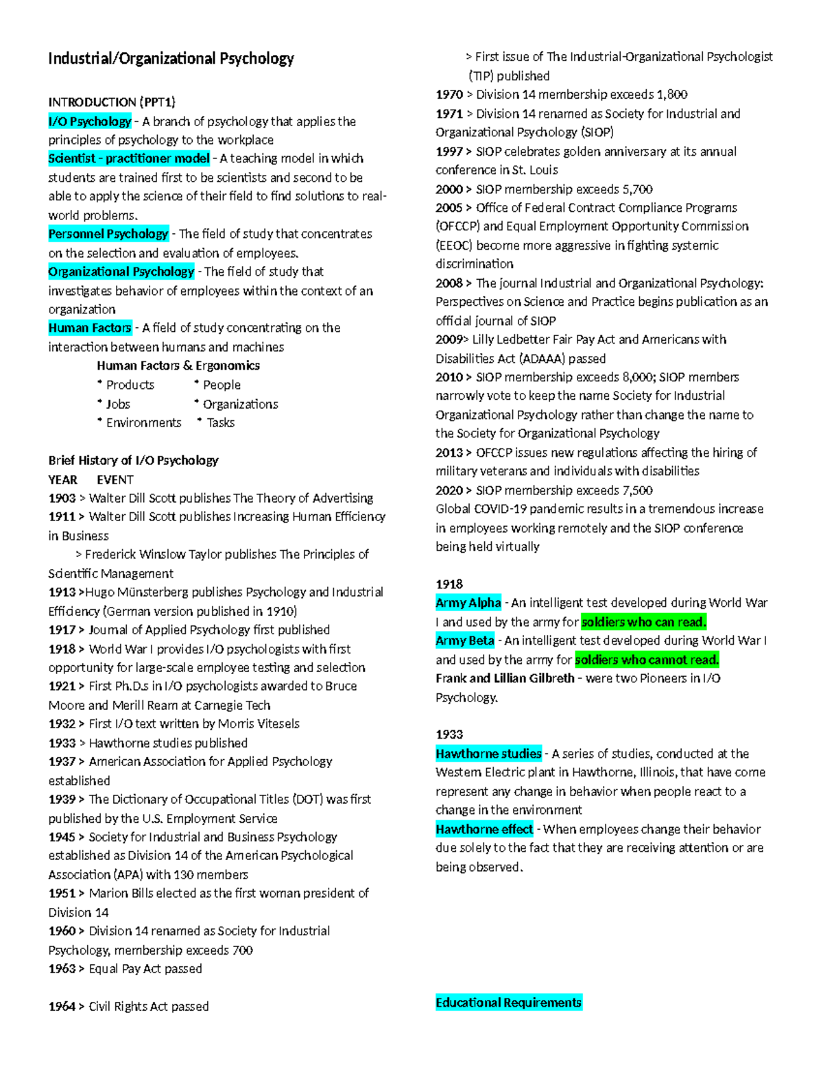 Psychology Introduction: Key Concepts and Historical Overview (PPT1 ...