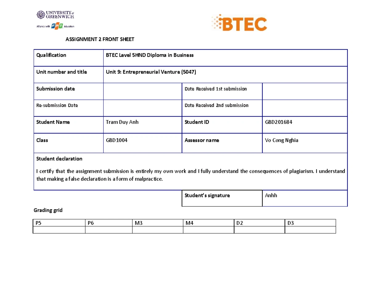 736 BTEC HN Business Law Assignment 1 Brief: Understanding the Legal ...