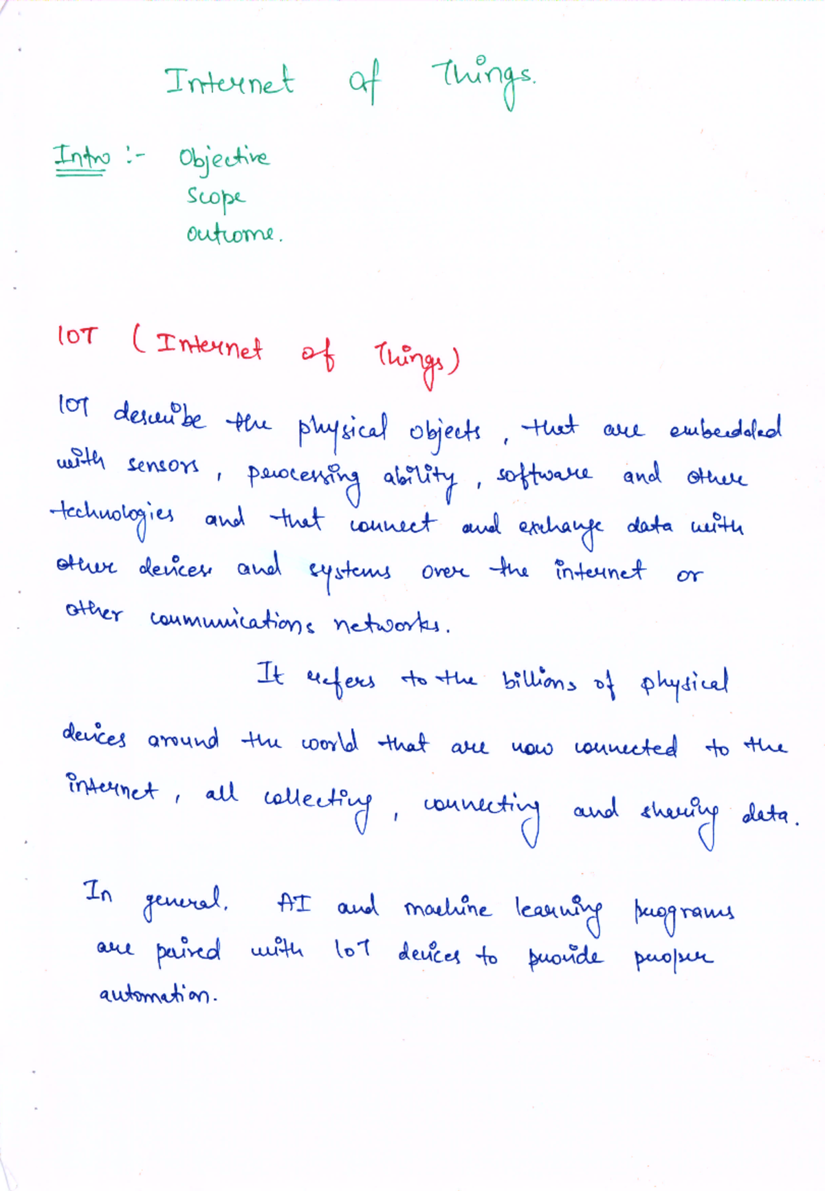 IOT notes.pdf chp 1 - notes hai bhai pdh le - Internet of Things Into ...