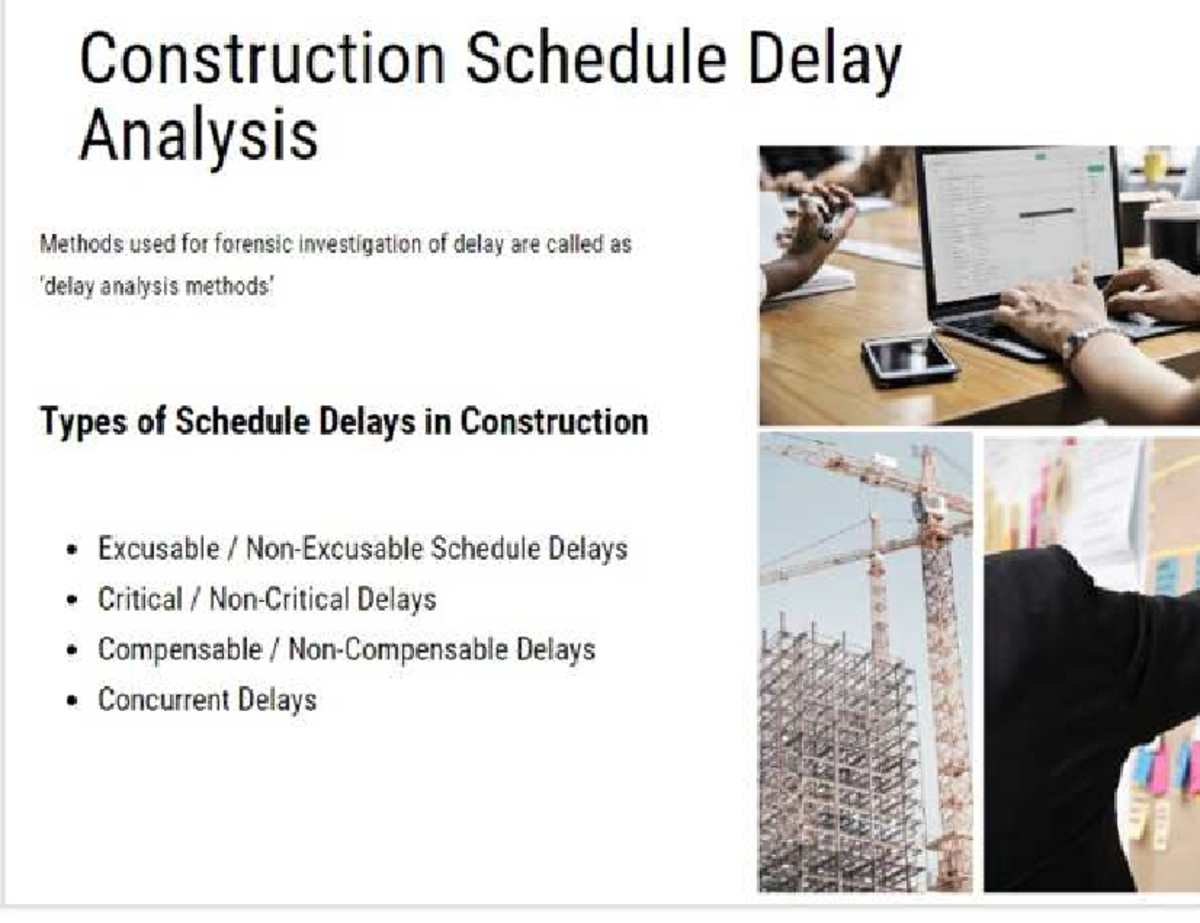 Delay Analysis Techniques in Construction: A Review (CE 2013) - Studocu
