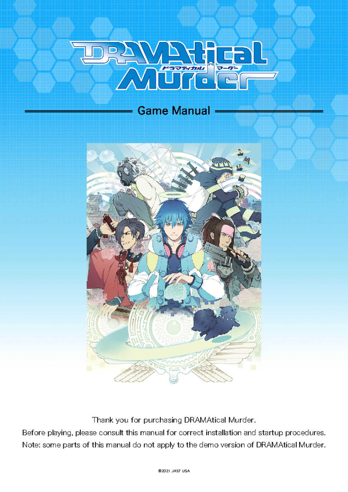 DRAMAtical Murder Manual: Installation and Gameplay Guide - Studocu
