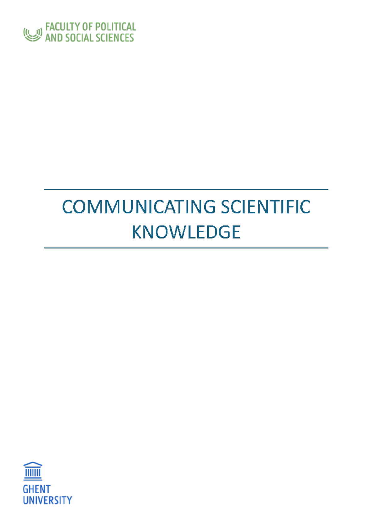 COMM 101: Practical Tasks and Exercises Handbook - Studocu