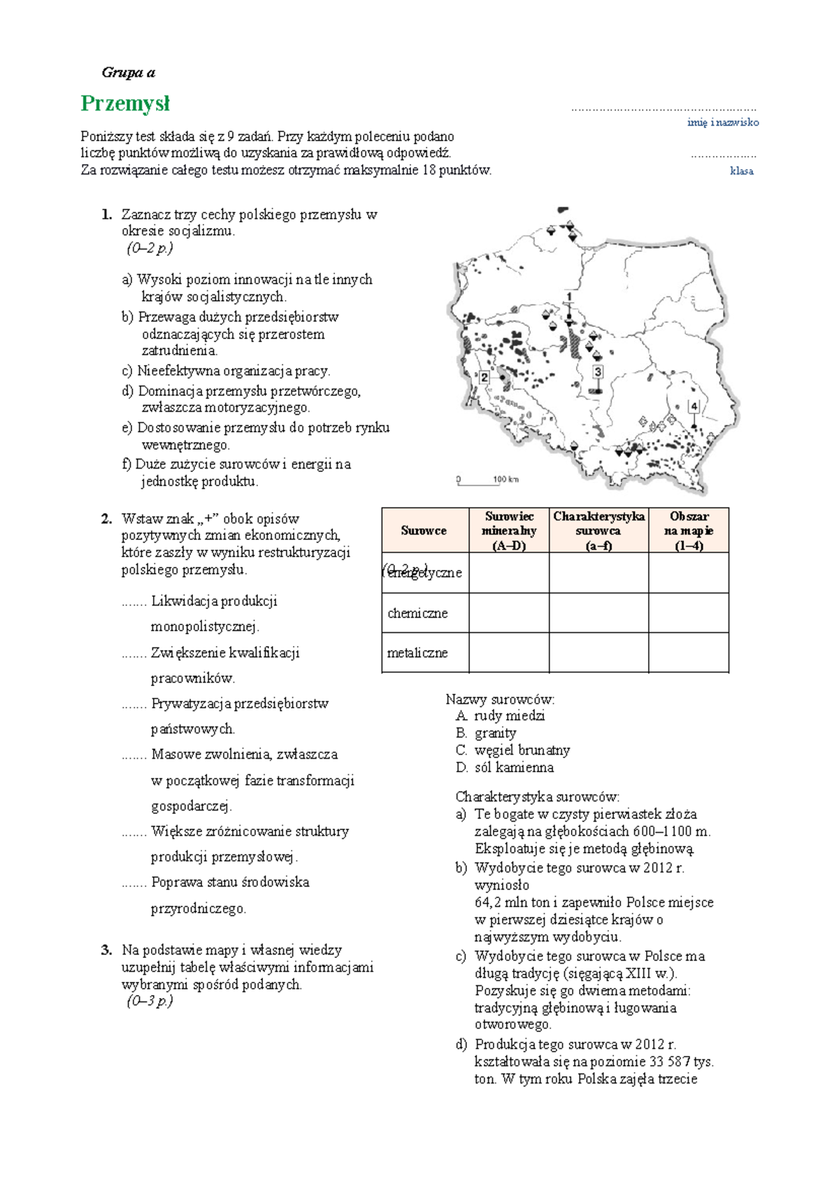 497924646-Test-Przemysl - Grupa a Przemysł