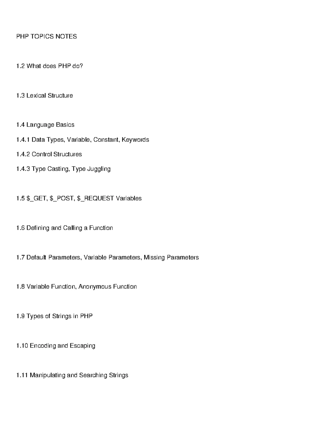 PHP Web Development Notes - 1 What does PHP do? PHP (Hypertext ...
