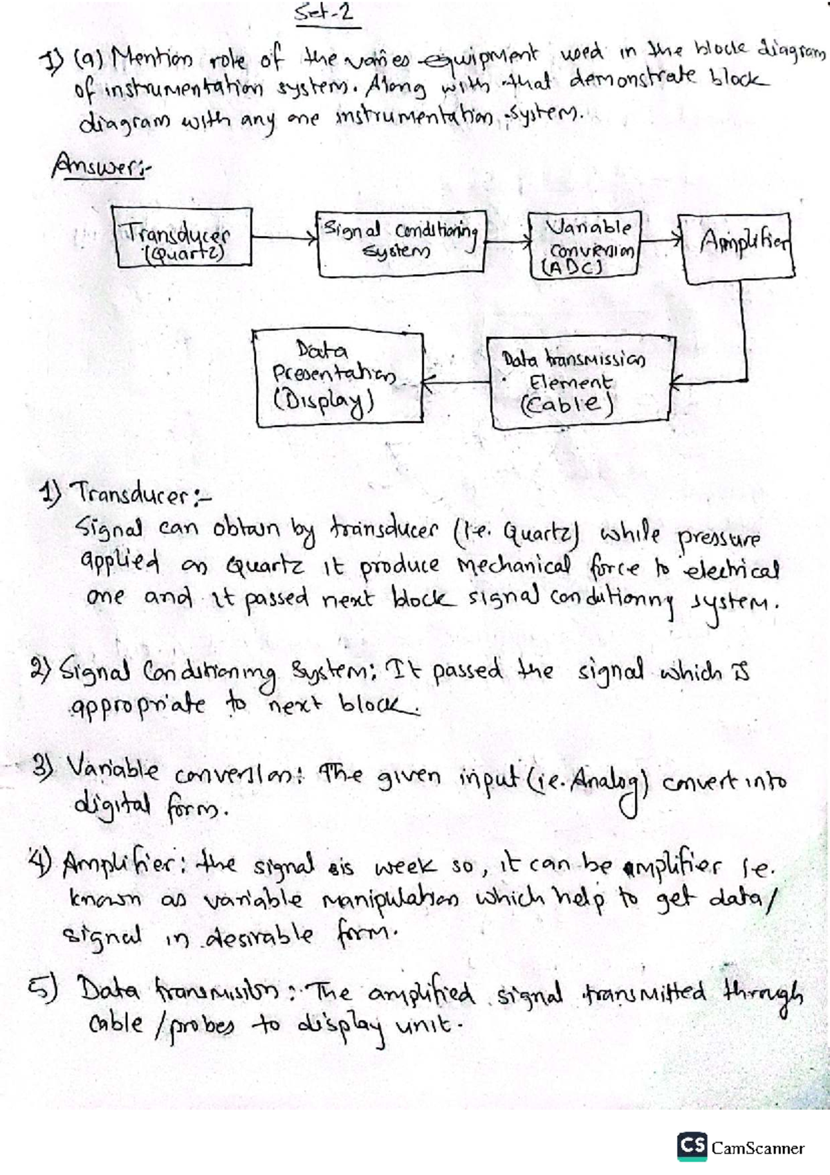 Instrumentation Old Question Solutions - CS Final Exam Review - Studocu