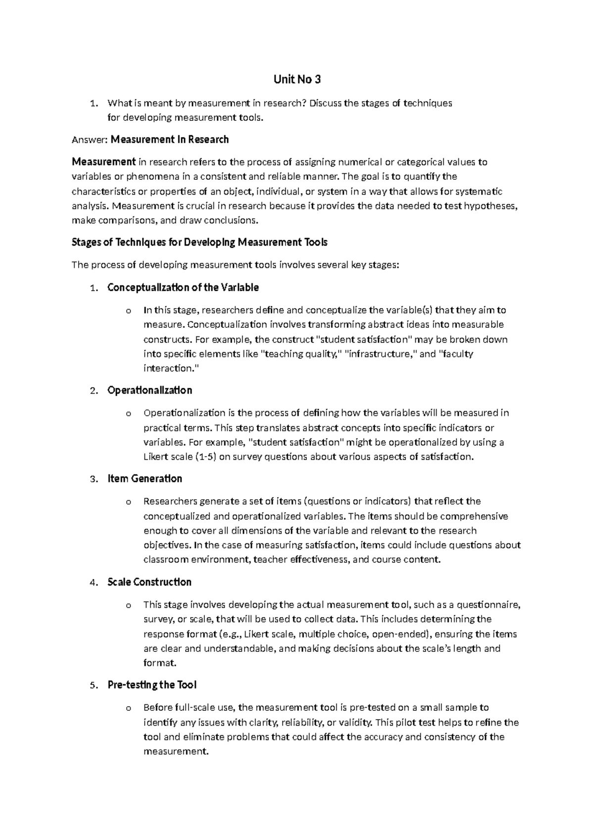 Unit No 5 - notes - Unit No 5 1. What is data analysis? Discuss its ...