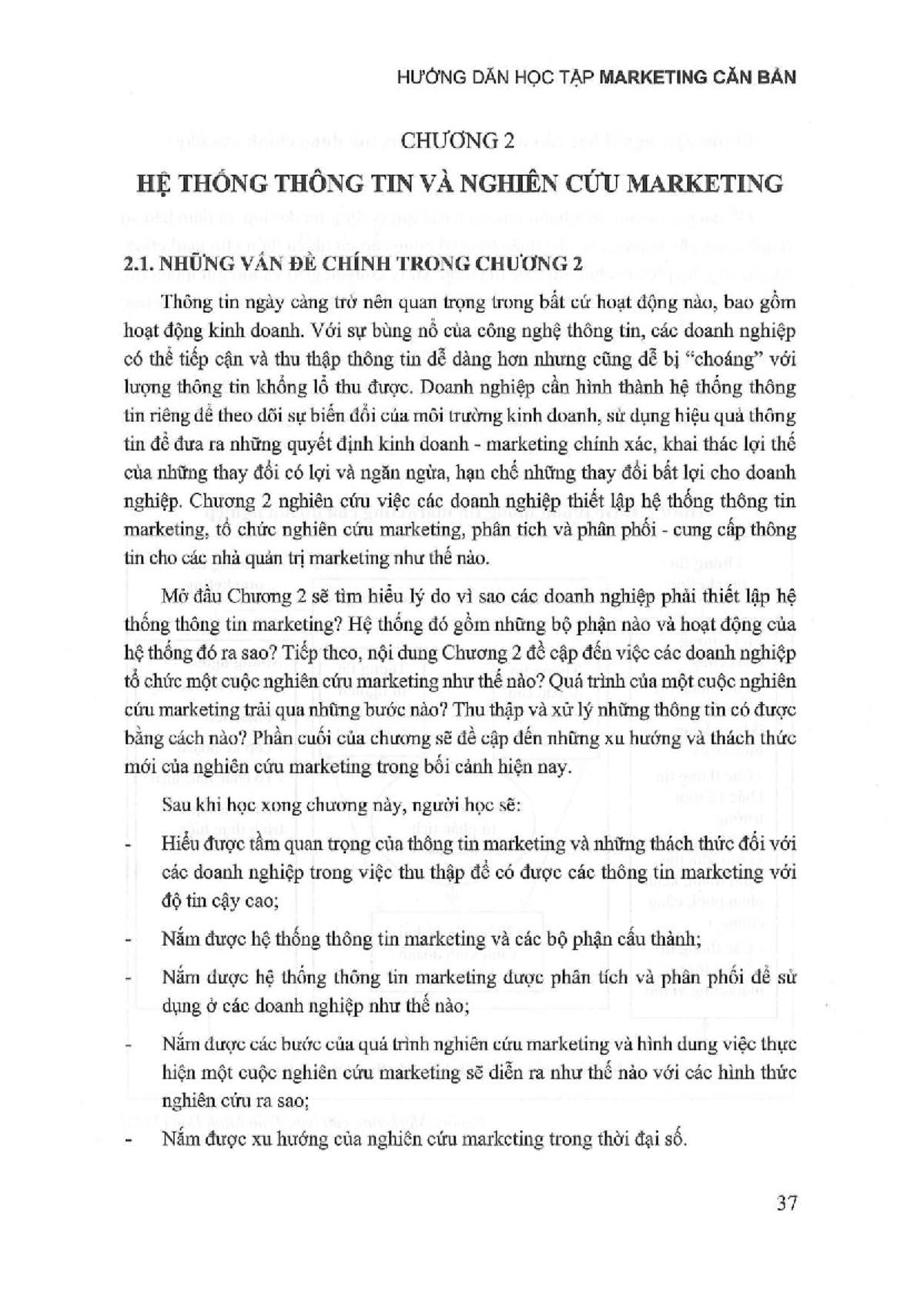 CHƯƠNG 2 - THONG TIN VA NGHIEN CUU MARKETING (MKT 2.1) - Studocu