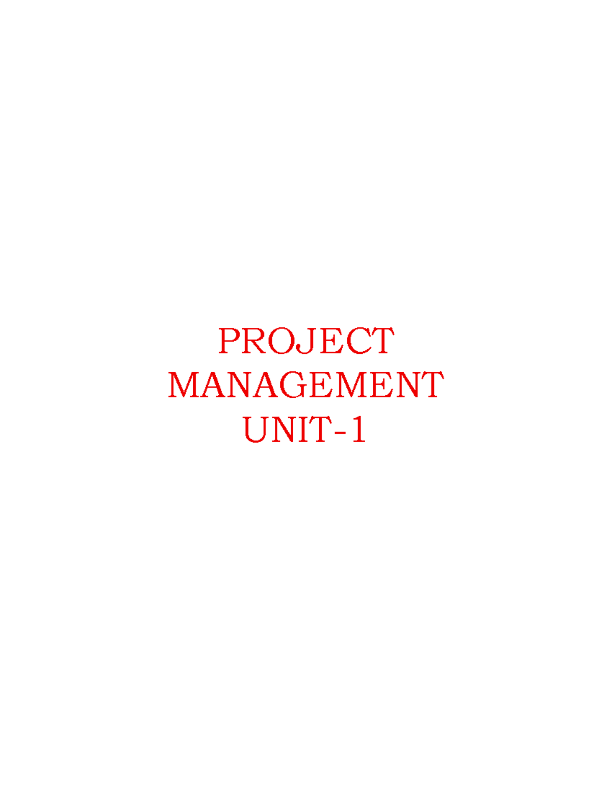 PROJECT MANAGEMENT 1.1: Key Concepts and Tools Overview - Studocu