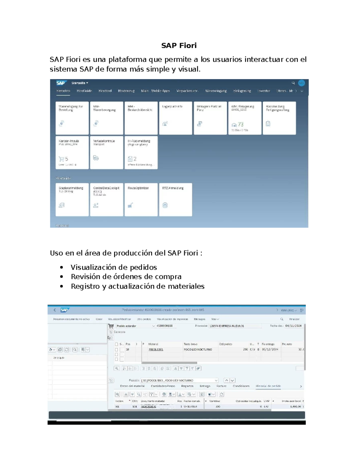 SAP Fiori - asd - Gestión Empresarial - SAP Fiori SAP Fiori es una ...
