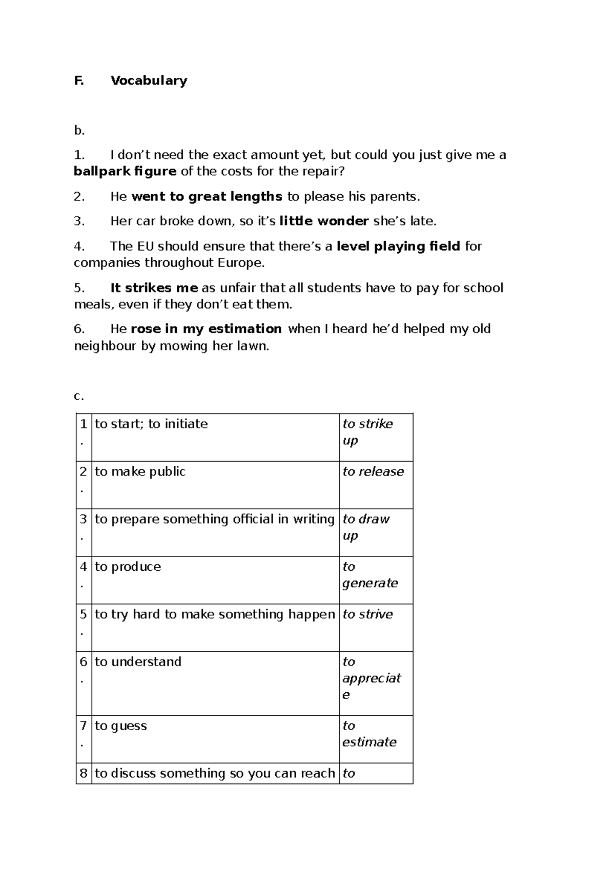 Key Homework Answers - Engels Alquins (Feb 12th) - Studeersnel