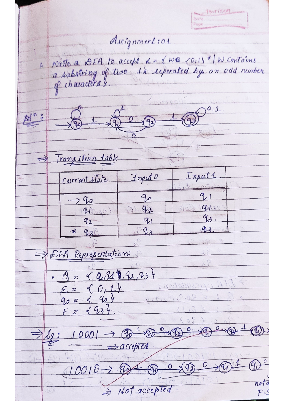 Toc Assignment - Important DFA and NFA Concepts Explained - Studocu