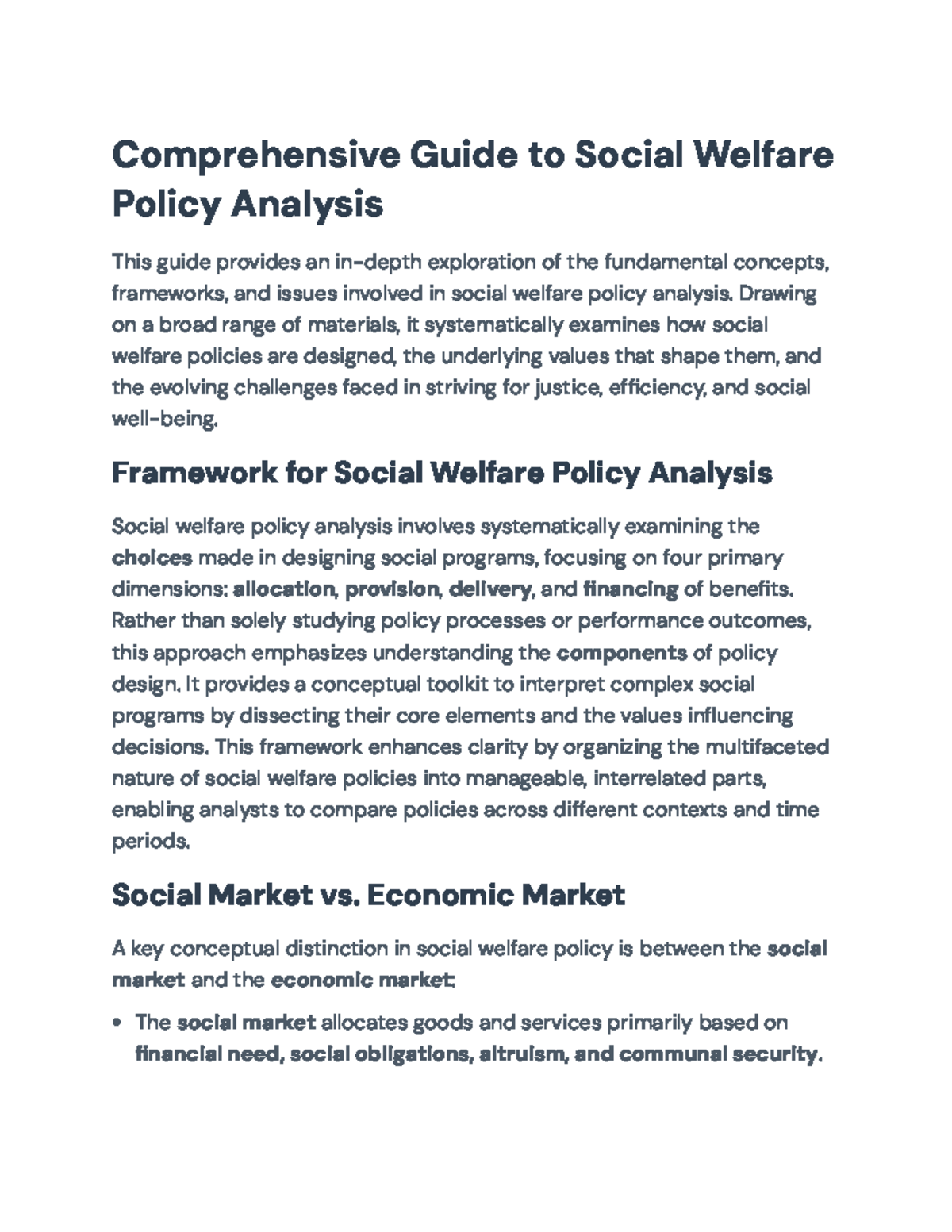 Comprehensive Guide to SW Policy Analysis & Design: Key Concepts ...