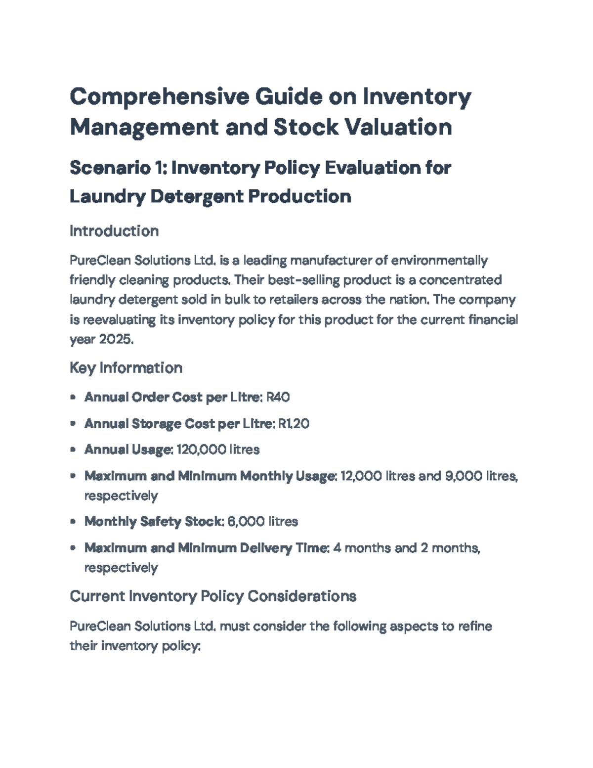Inventory Management Strategies: EOQ and Stock Valuation Approaches ...