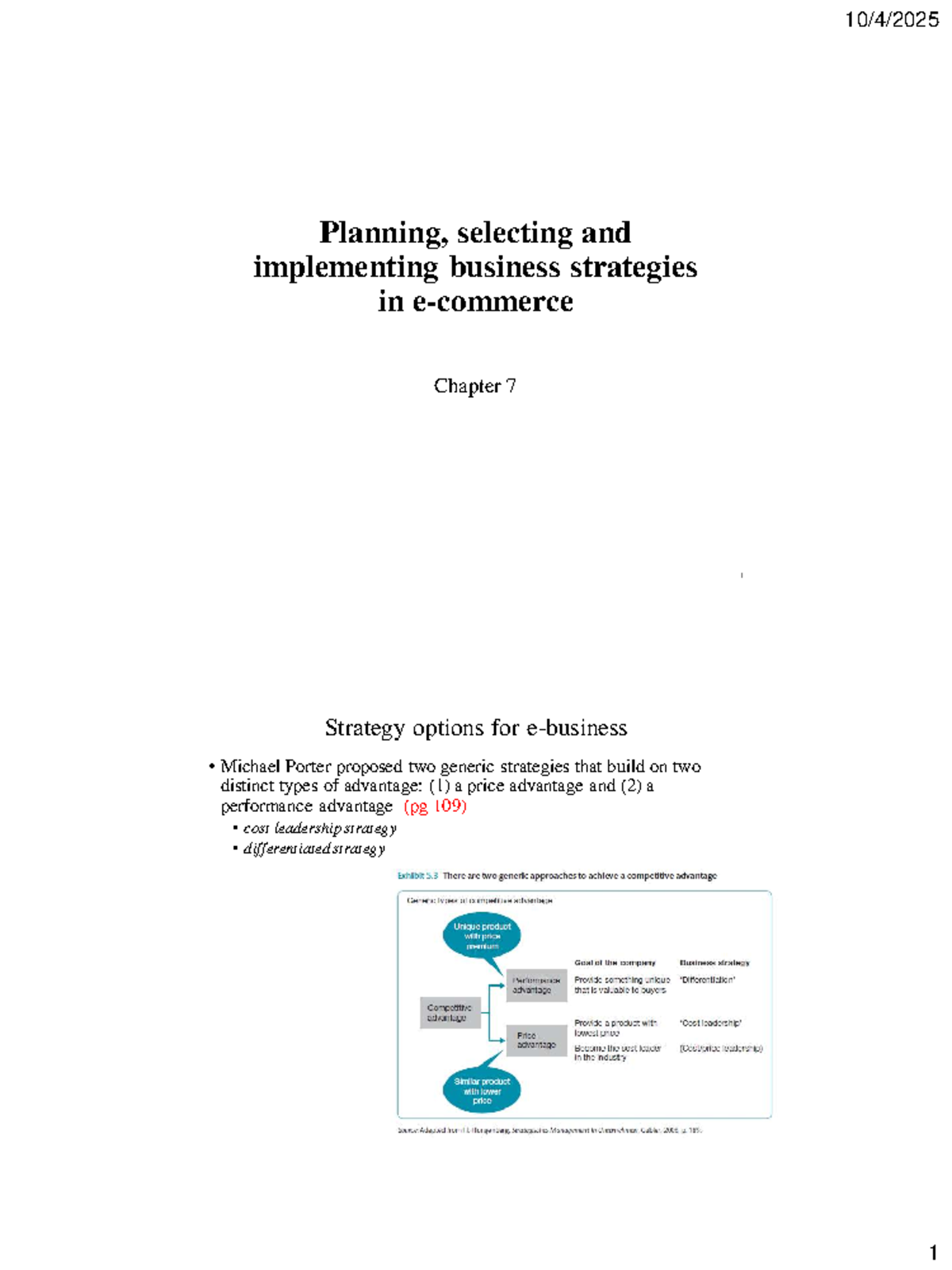 Chapter 7 - Business Strategy Planning and Implementation Insights ...