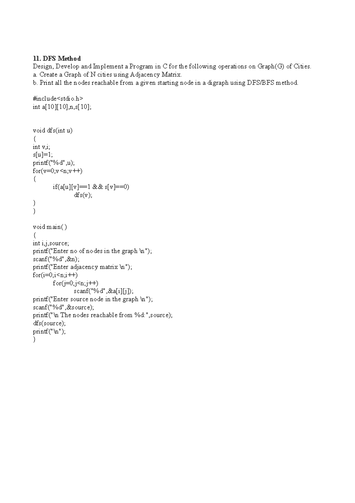 Dslabmanual-1 - Hello chat 👋🏻 - DFS Method Design, Develop and ...
