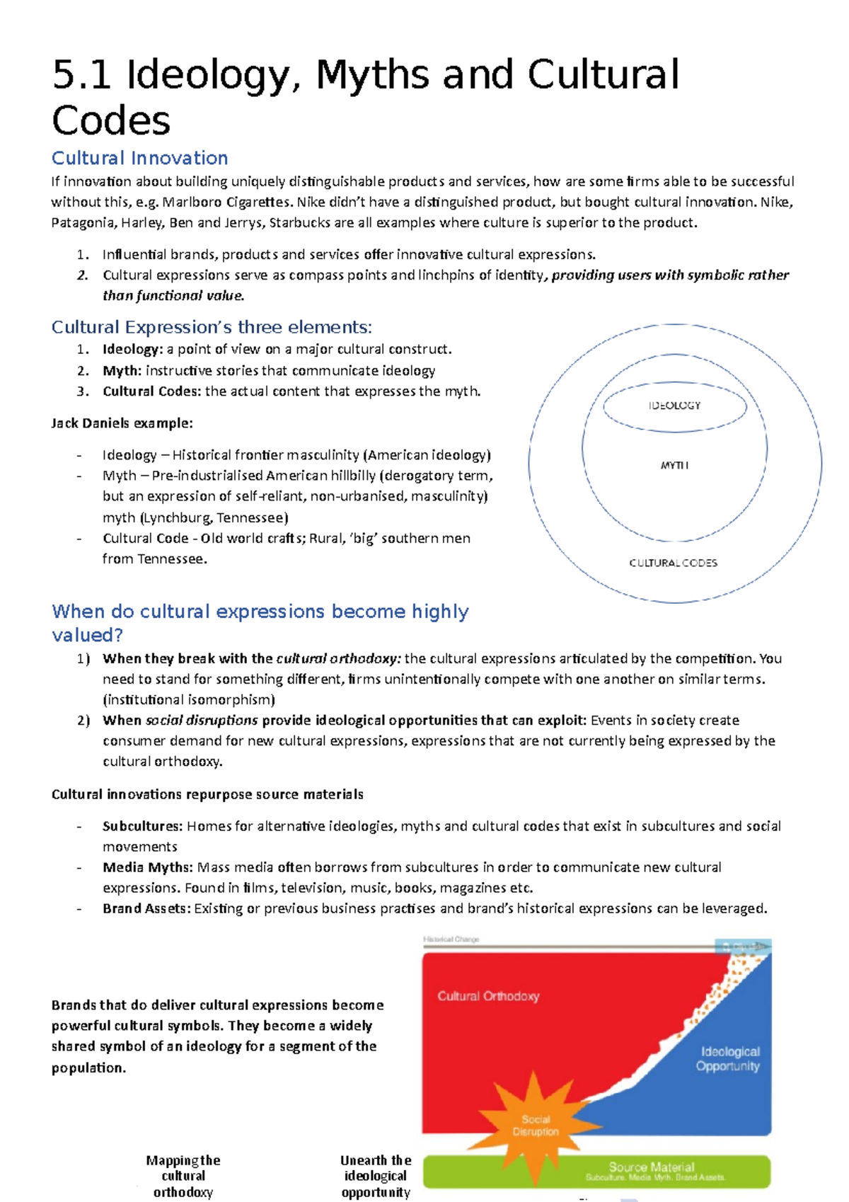 Cultural Innovation in Branding: Ideology and Strategy Insights - Studocu