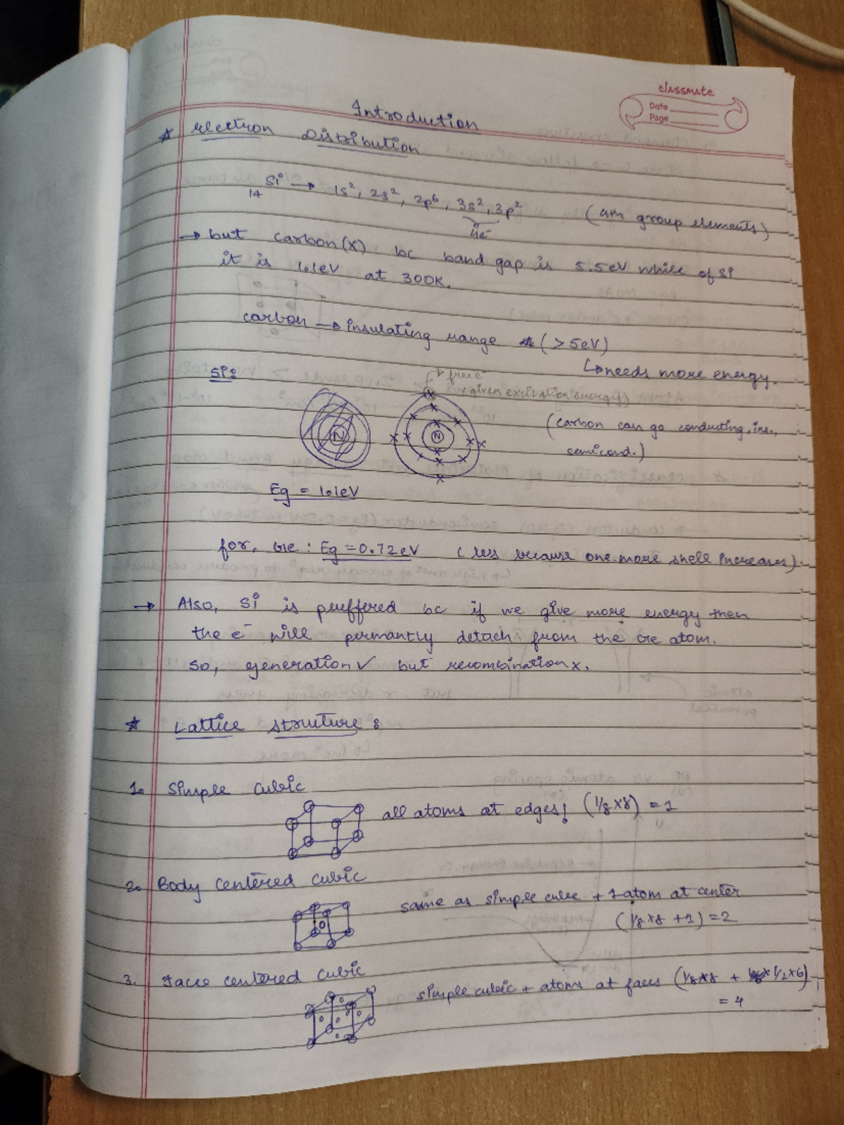 Semiconductor Physics Lecture Notes (Course Code: SC101) - Studocu