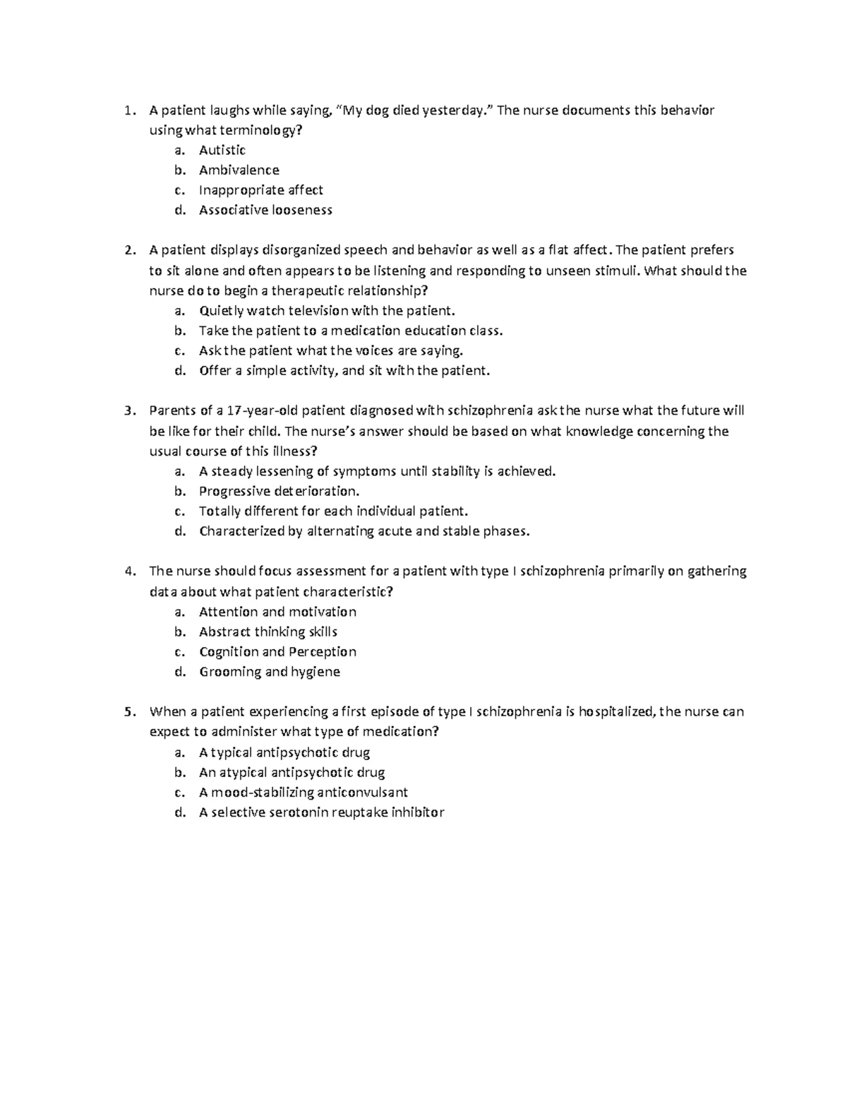 Surgical Case Study 4: Assessment & Care for Vernon Watkins - Studocu