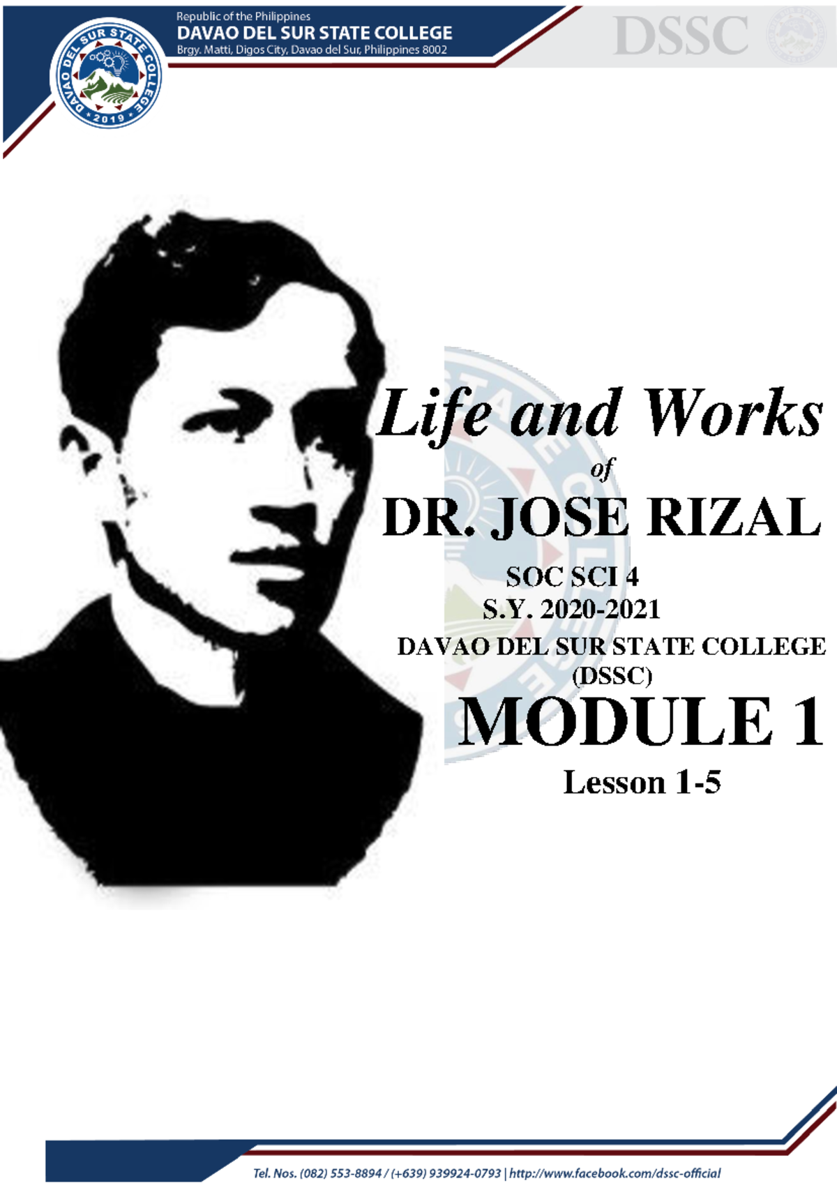 Life and Works of Rizal Module 1 Lesson 1-5 - Life and Works of DR ...