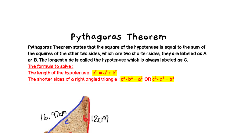 Pythagoras' Theorem Project: Understanding and Applications in Geometry ...
