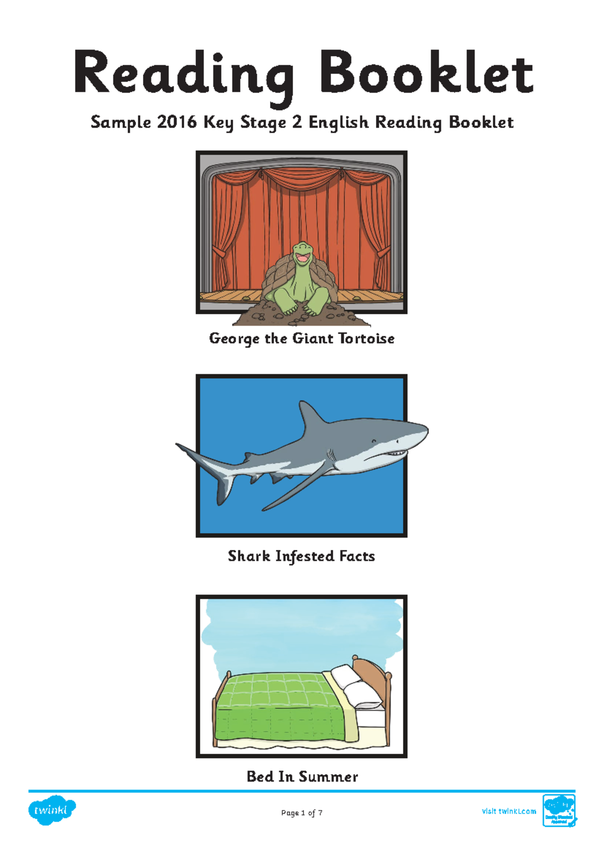 Year 3 Reading Assessment: Key Stage 2 English Reading Booklet - Studocu
