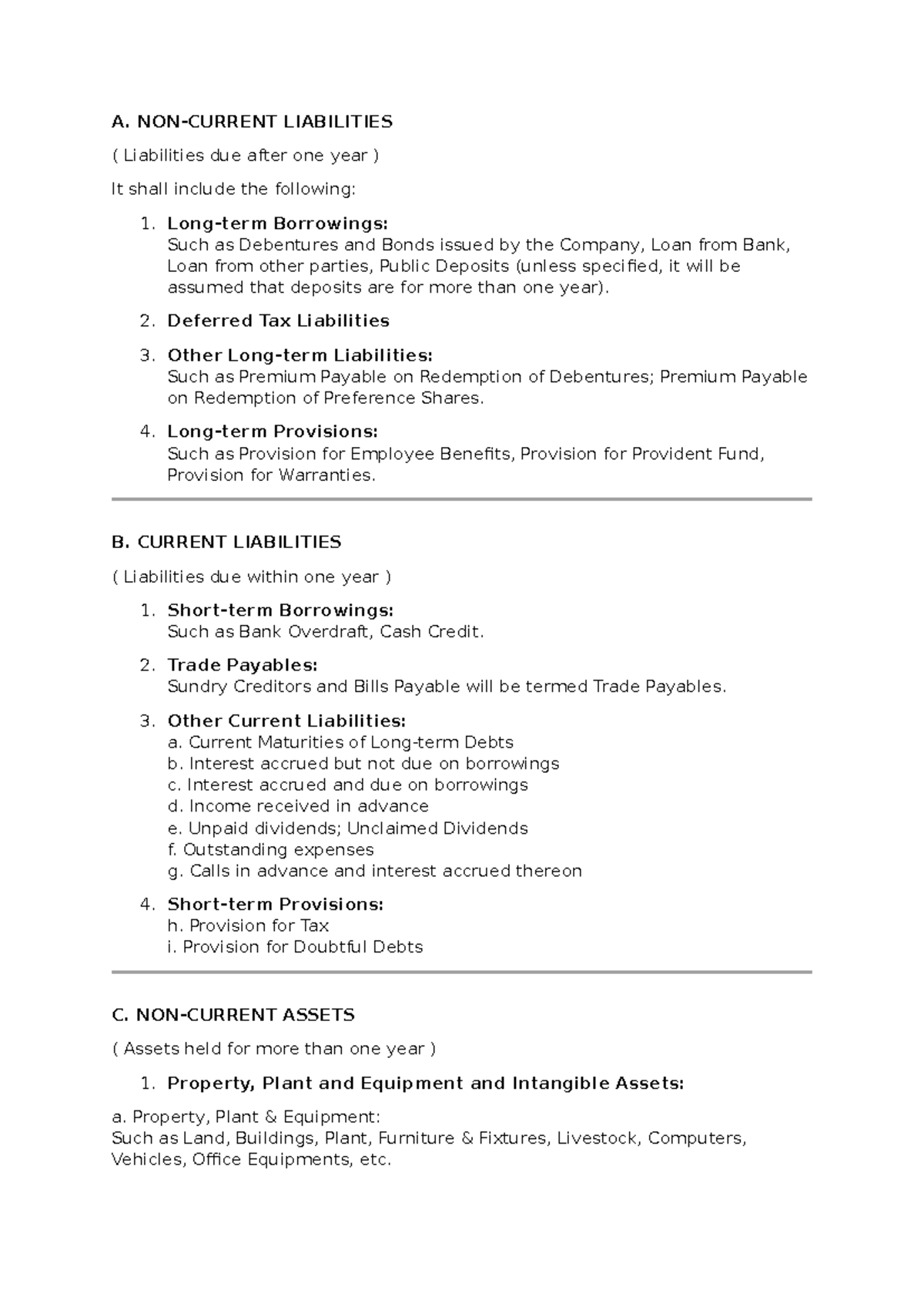 Liabilities and Assets Overview - ACC 101 Easy Notes - Studocu