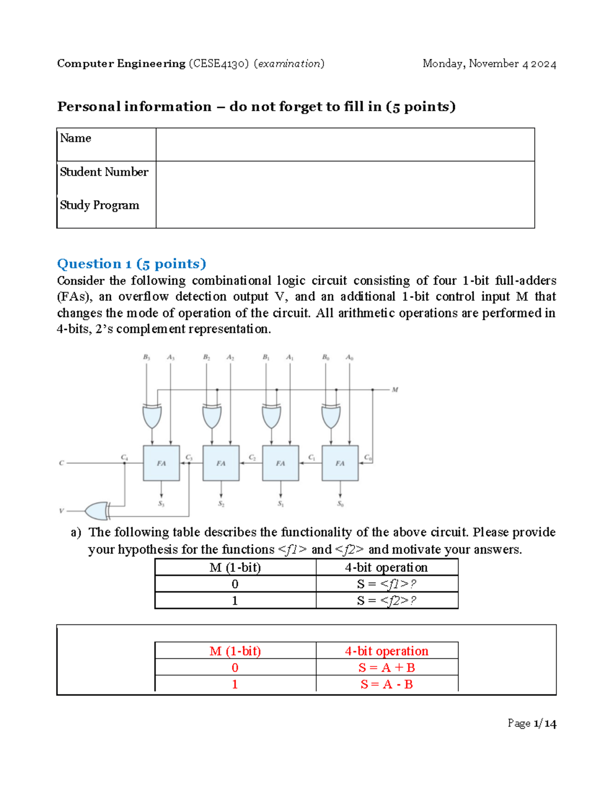 Resit Exam Questions & Answers for Course Code JAN2025 - Studeersnel