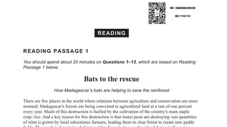 1 WE 1718867188 IELTS Reading Passage Study Guide - Studocu