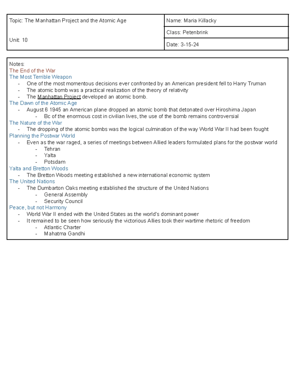 Spanish-American War Notes - Unit 8 Analysis and Insights - Studocu