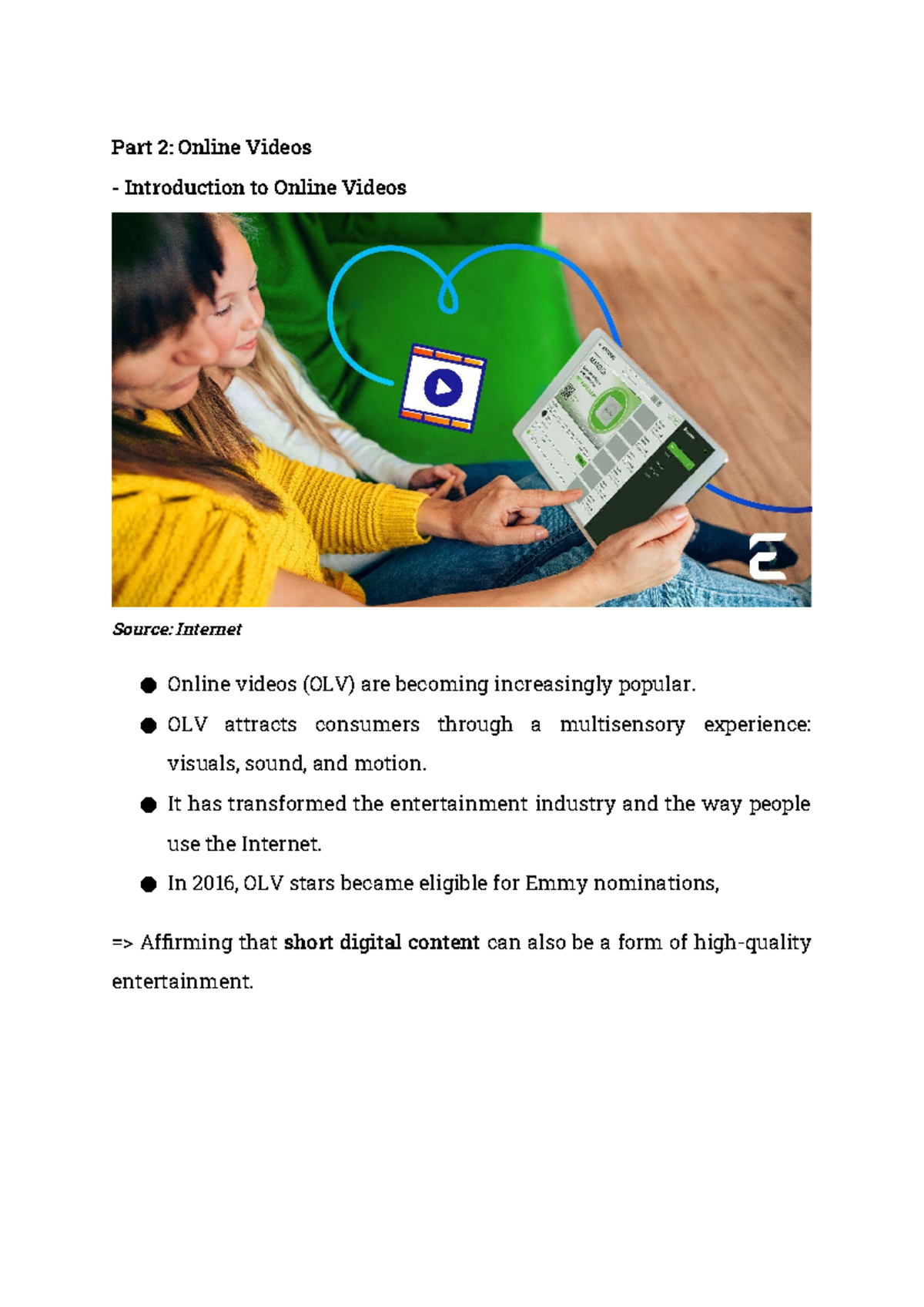 Digital Marketing Insights: OLV & Online Search Strategies - Studocu