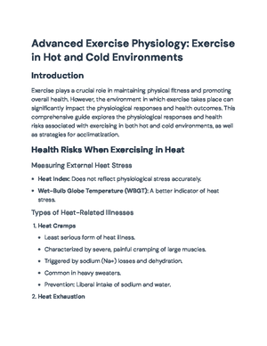 [Solved] Ventilation is inversely proportional to exercise intensity ...