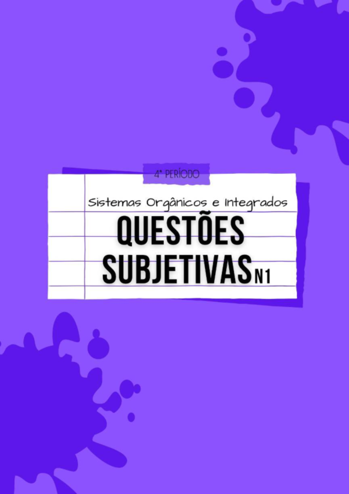 Revisão de Questões Subjetivas - MED35: Doenças Gastrointestinais e ...