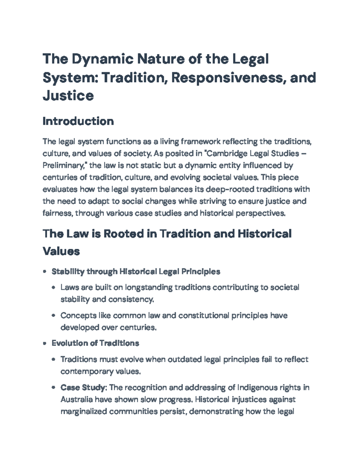 The Dynamic Legal System: Tradition, Justice & Inequalities (CLS-P ...