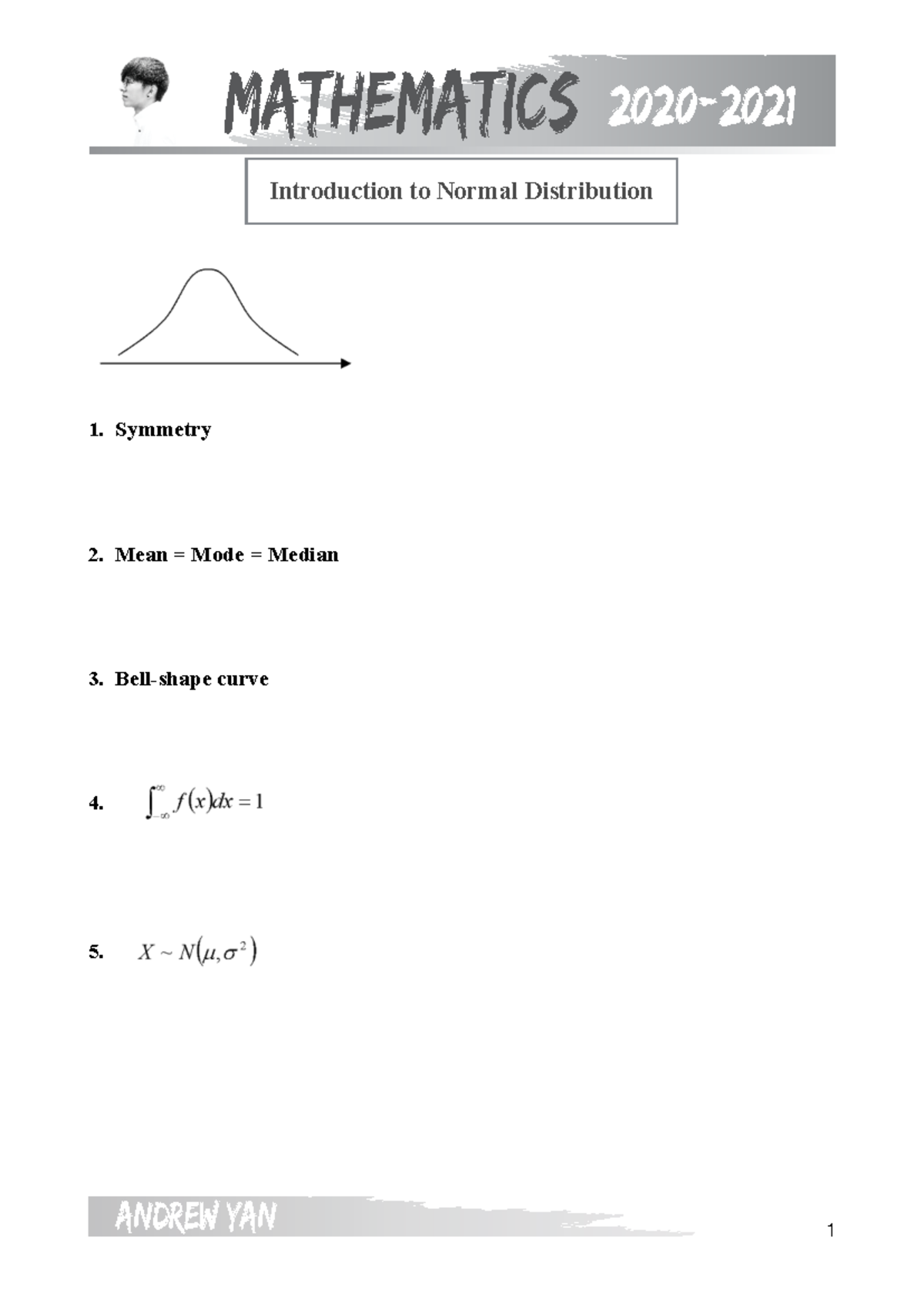 S.6 M1 Normal Distribution Overview and Key Concepts - Studocu