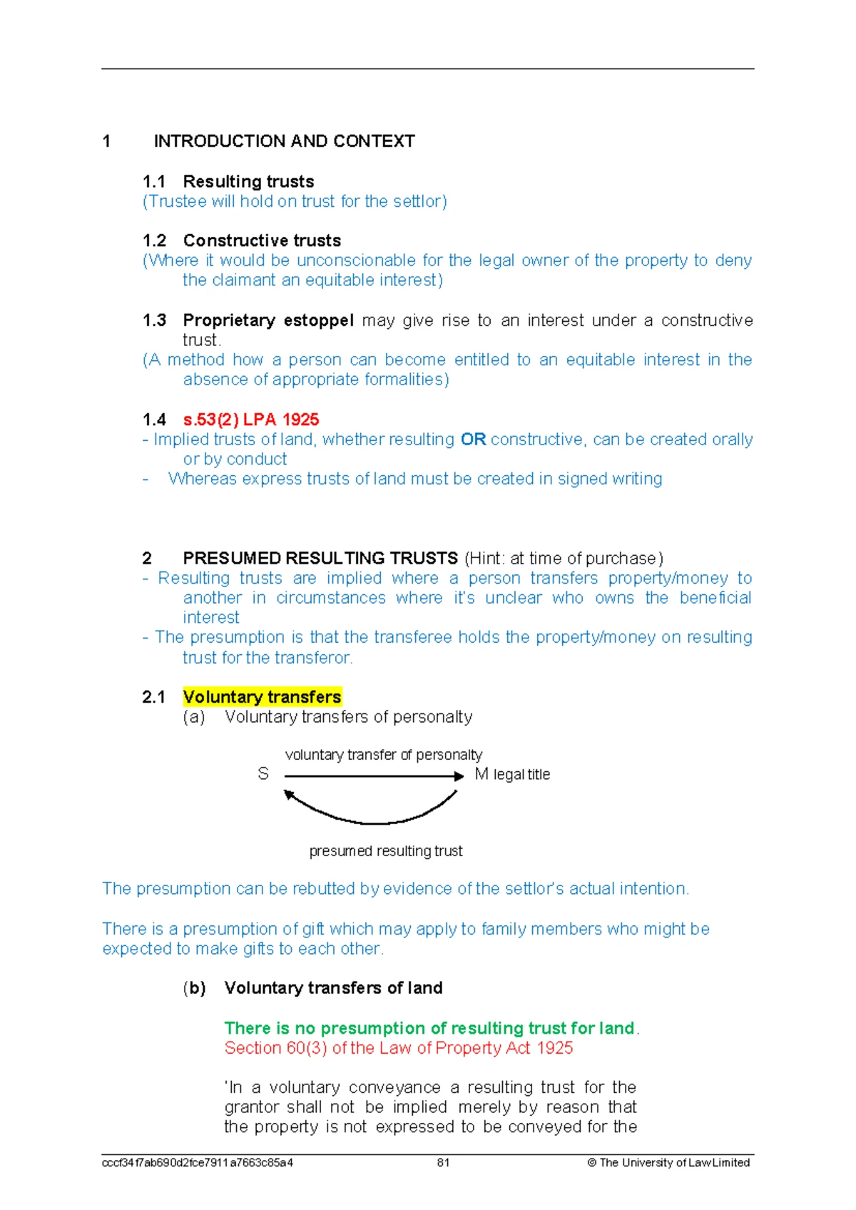 Workshop 4: Overview of Trustees' Duties and Principles - Law of Trusts ...