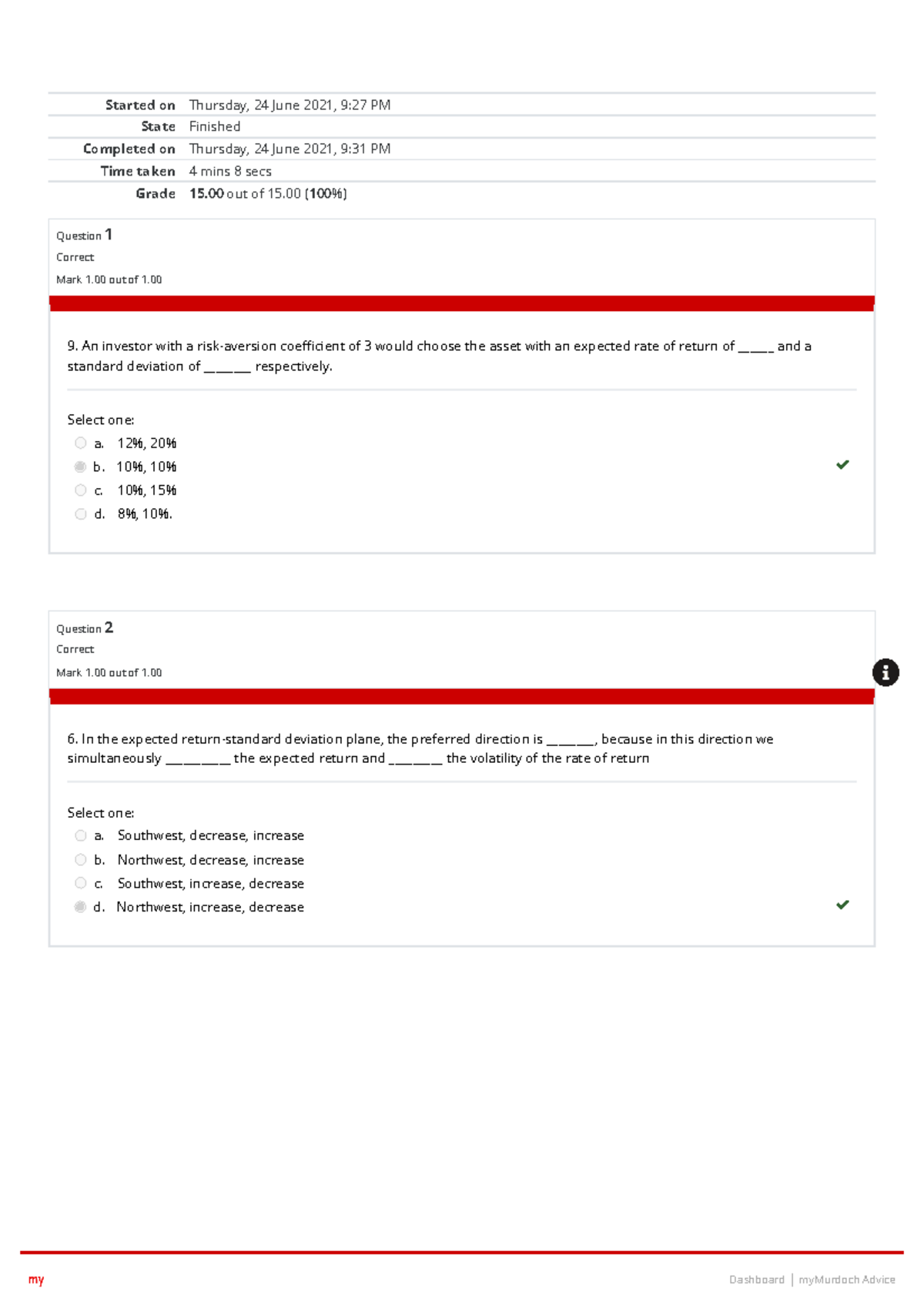 Quiz 5 Review: Insights from Chapter 6 Performance Analysis - Studocu
