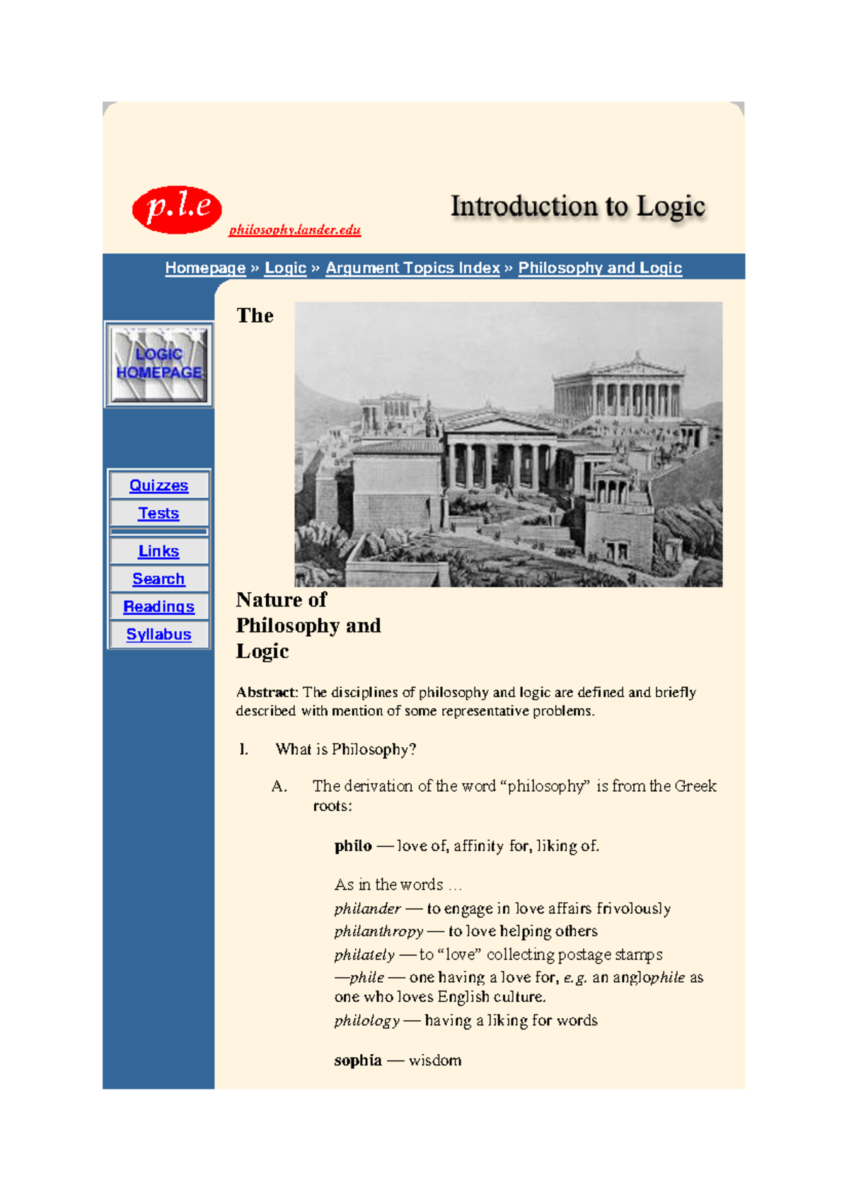 PHIL 101: Nature of Philosophy and Logic - Key Concepts Overview - Studocu