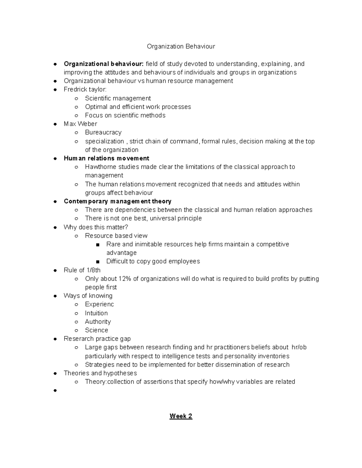 Organization Behaviour: Understanding Attitudes and Performance in ...