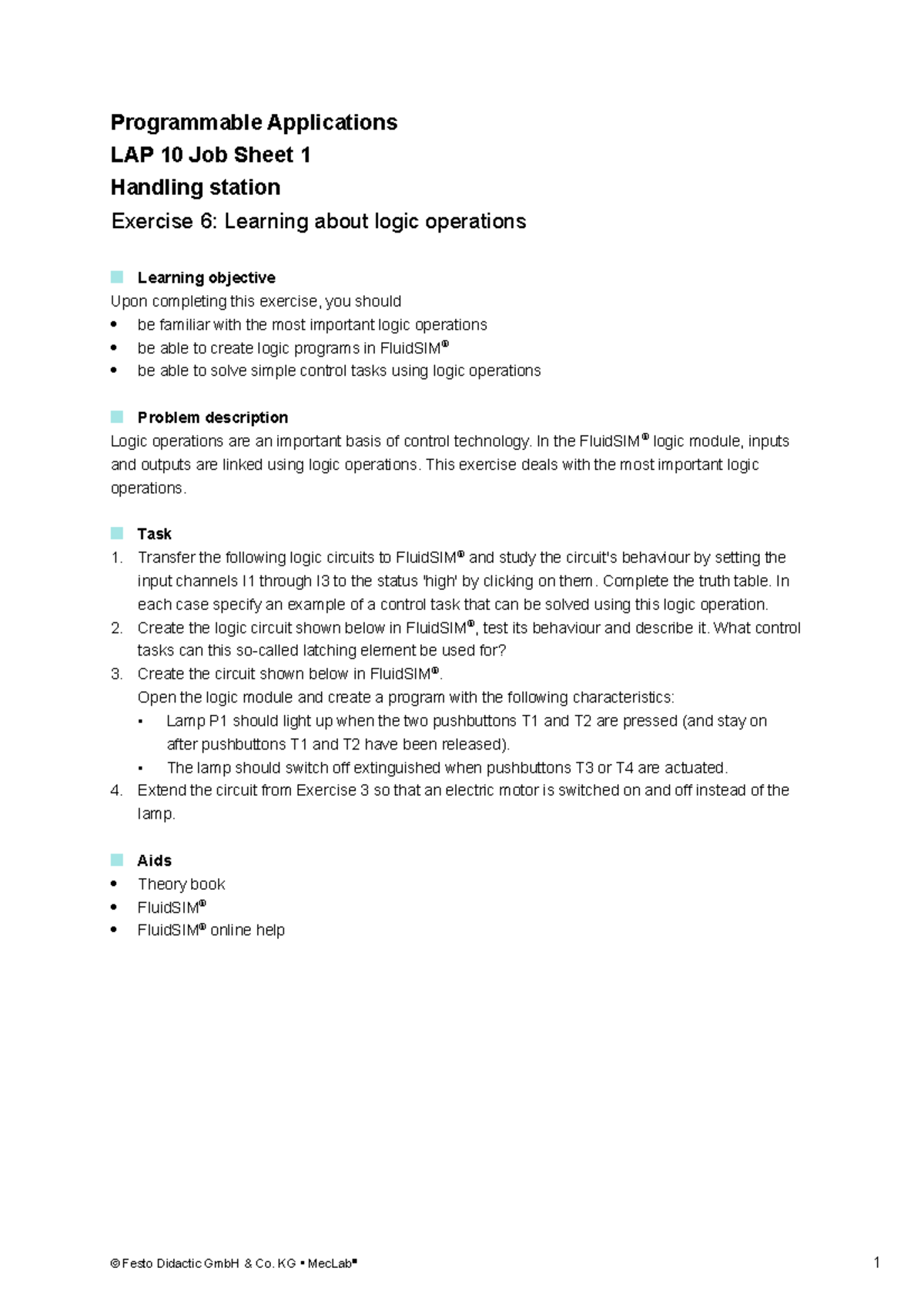 LAP 10 JS 1 - Handling Exercise 06 - Programmable Applications LAP 10 ...