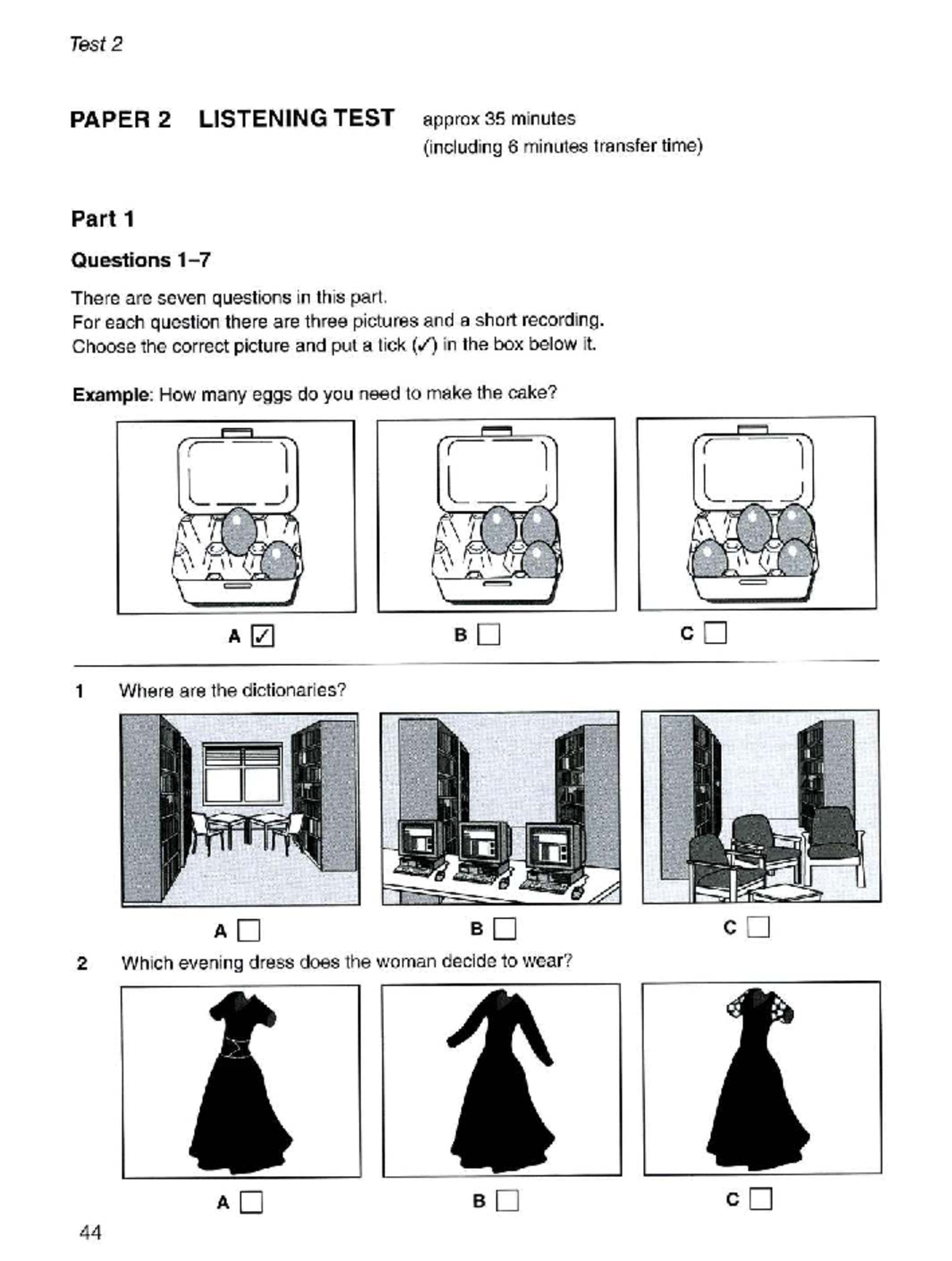 Listening Test 2 - IELTS Paper 2 (Approx. 35 min) - Studocu