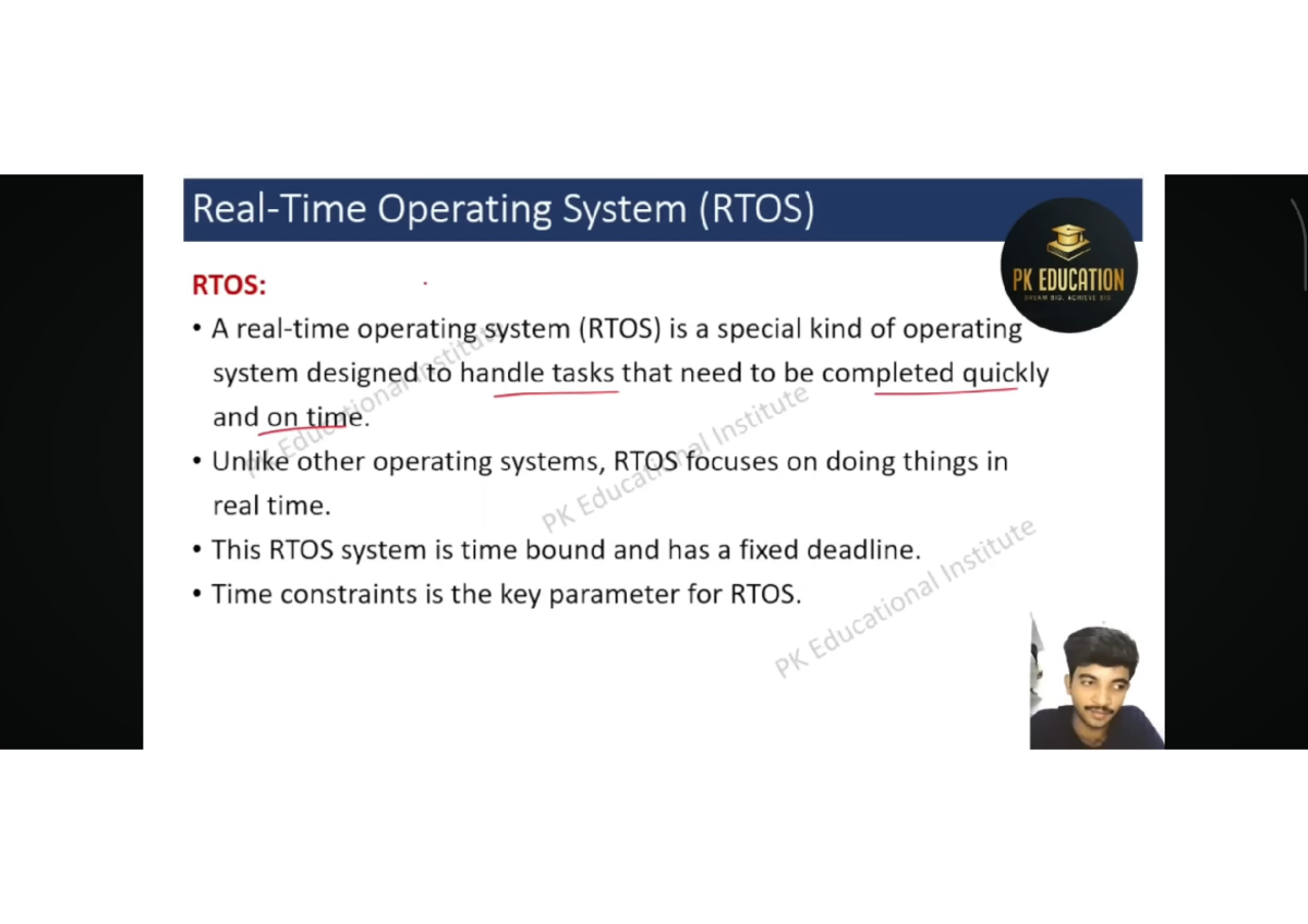 Operating System (RTOS) Overview: Key Concepts and Scheduling ...