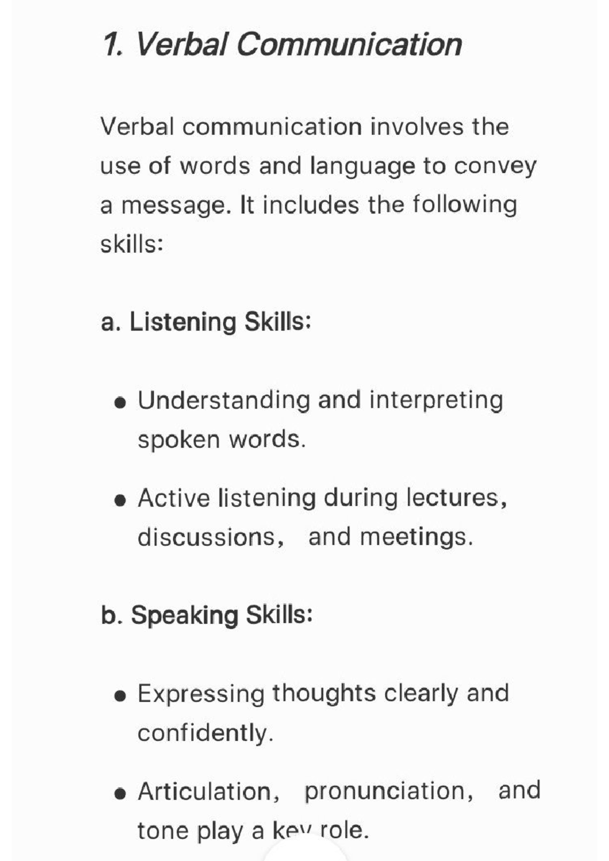 Verbal Communication Skills: A Practical Guide for English Course ...